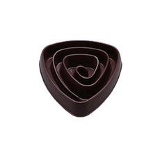 솔페토리 반려동물 삼각형 식기 대 31.5 x 31.5 cm, 브라운, 1개