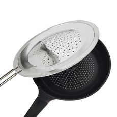 키친아트 후라이팬 타공 스테인레스 커버, 28cm, 1개