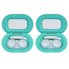 아이즈 거울 렌즈 케이스, 민트, 2개