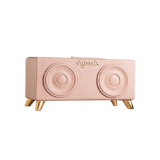 復古音響衛生紙盒, 粉色的, 1個