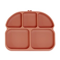 HONG'S PAPA 矽膠餐盤, Indi Pink