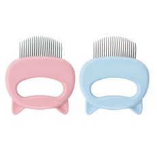 Rebrand寵物護理梳, 粉色, 藍色, 1套