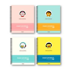 B FaMILY 學習計劃書套組 4 23-5947, 薄荷色、象牙色、粉色、黃色