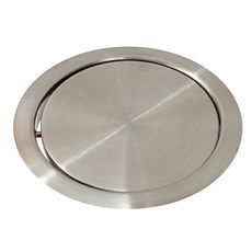 不鏽鋼圓形垃圾桶搖蓋 150mm 銀色, 1個