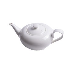 品茶師骨瓷茶壺, 白色的, 0.5L