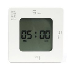 ARTBENI 方形震動計時器, 白色, 1個