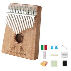 DABell 動物圖紅木 kalimba + 9 個組件, DK-17M1