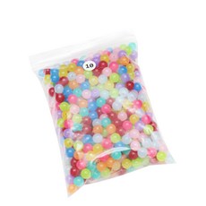 파티드레싱 구슬 10mm 430p, 반투명컬러믹스, 1개