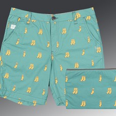 세컨드코너 남성용 Kinder 2C 그래픽 순면 반바지 + 파우치