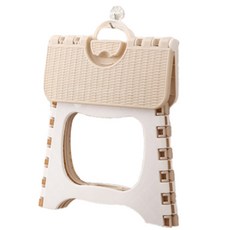 普林凱德 雙色折疊凳椅, 1個, 米色