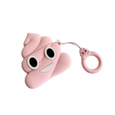 可愛便便AirPods保護殼, 粉紅色, 單一商品