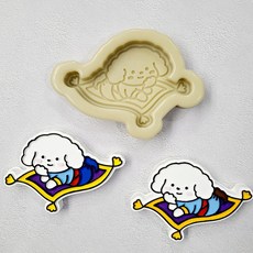 앵글띵 알라딘 지니푸들 실리콘몰드, 혼합색상