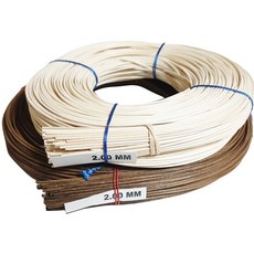 iOne茶藤材料藤工藝材料2mm 235g~250g + Hwansim 2mm 235g~250g套組, 棕色（藤條）, 1套