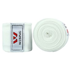 WESING 彈力拳擊裹手 2p 套組, 白色的