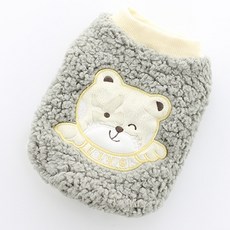 小狗蓬鬆睡背心, 灰色的