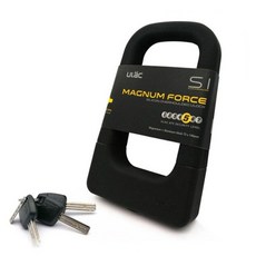 Urok MAGNUN FORCE U型自行車摩托車鎖, 黑色, 1個