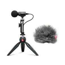 SHURE 舒爾 移動高級立體聲麥克風 + Windjammer, MV88 Plus（麥克風）、AMV88-FUR（防風乾擾器）
