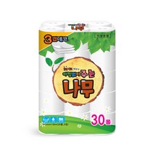 毫不吝嗇給予的樹木3層裝飾捲筒衛生紙 18m, 30卷, 1包