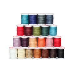 Onton 聚酯蠟線 0.5mm 22種套組, 混合色, 1個