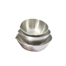 Luv It Home 18-10不鏽鋼計量攪拌碗組, 銀色, 1個, 3件組