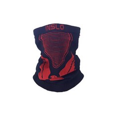 inslo LOGO印花保暖圍脖式透氣面罩 RIB 8415, 紅色的