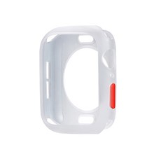 NEW 糖果色防撞智慧手錶保護殼 44mm, 霧白色