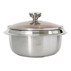 KITCHEN FLOWER Vove3層不鏽鋼鍋, 22厘米, 單色