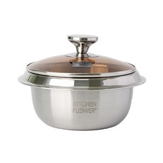 KITCHEN FLOWER Vove3層不鏽鋼鍋, 18厘米, 單色