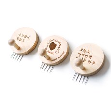 KOKKOPIN 木質與雷射鵰刻感性Plus掛鉤 Kkokkopin型 3件組, 標記B, 1套