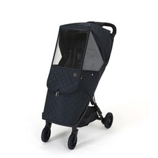 MomNest 孩童推車防寒遮雨罩 Inglesina Quid/Quid 2專用, 藍黑色, 1入