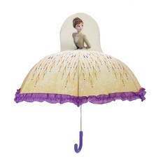 迪士尼冰雪奇緣2 47 安娜禮服立體雨傘 KUFZU10027