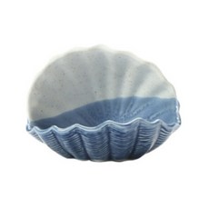 頂級雪茄海洋陶瓷藍色飾品首飾盒貝殼大號, 1個