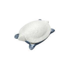 陶瓷藍色飾品盒 烏龜 L號, 1個