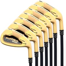 AHWA GOLF 女款金色高爾夫球桿 7件組, L