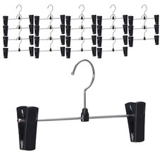 塑膠褲子衣架 20162, 薩凡納黑, 20個