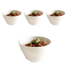 SyracuseCHINA 素色圓型麥片碗, 白色的, 4個