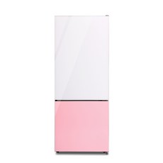 쿠잉전자 프리즘 글라스 2도어 냉장고 방문설치, BSR-C192WP