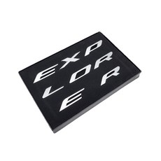 그린텍 로고 레터링 엠블럼 메탈, 포드 익스플로러, 크롬실버