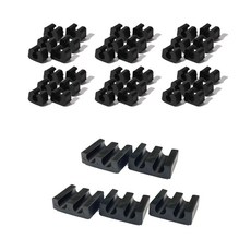 Wol Gwang 浴室地墊止滑固定器 雙槽 30入+3槽 5入, 單色, 1套