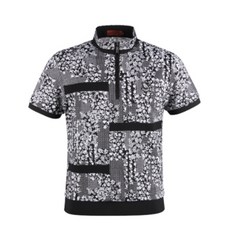 럭스골프 남성 유니크 반팔 반집업 셔츠 YG1M405