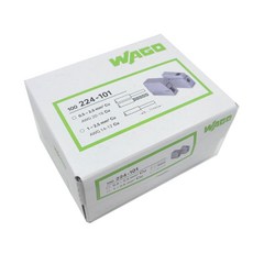 WAGO 用於照明連接的連接器 224-101 100p, 1個