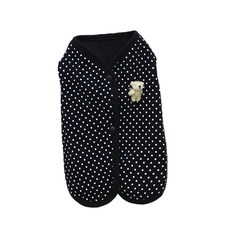 도그도그 반려동물 통통 양면 조끼, 블랙, 1개