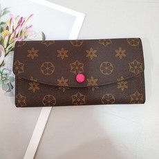 Kkarihangeul女款六角薄鈕扣長錢包