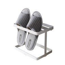 Dimon 鐵製室內拖鞋架 壁掛式 1層, 白色, 1個