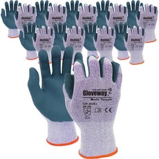 Gloveway 柔軟觸感乳膠手套, 10套, 混色