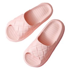 짜임 논슬립 욕실슬리퍼, 핑크, 1개
