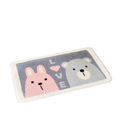 Allup Home 簡單動物浴室床墊厚面料 100 x 160cm, TYPE16, 1個