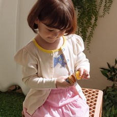 프랭크썸 여아용 비비 퍼프 가디건