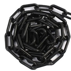 警戒線塑膠鏈 黑色 8mm*25m, 1個