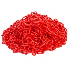 護欄塑膠鏈條 紅色 6mm x 25m, 1個